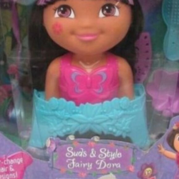 Dora The Explorer Suds & Styles🙇‍♀️ Fairy Dora🧚By Fisher-Price 🆕FAST📦🏃🏻💨⚡ - Picture 5 of 16